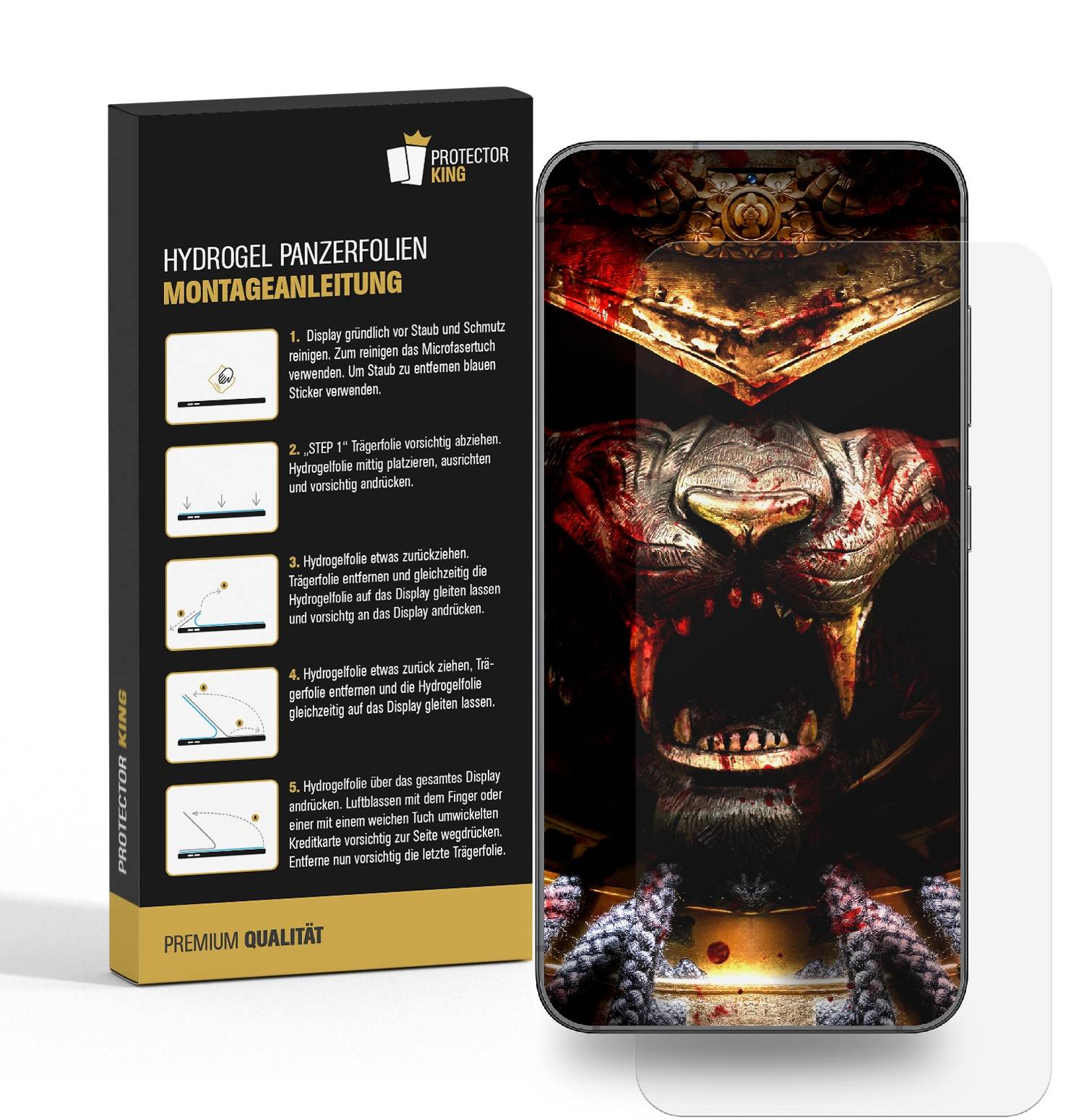2x Hydrogel-Glass für Samsung Galaxy S25 Selbstheilend für Micro Kratzer HD KLAR Panzerfolie Displayschutz Schutzfolie Screen-Protector