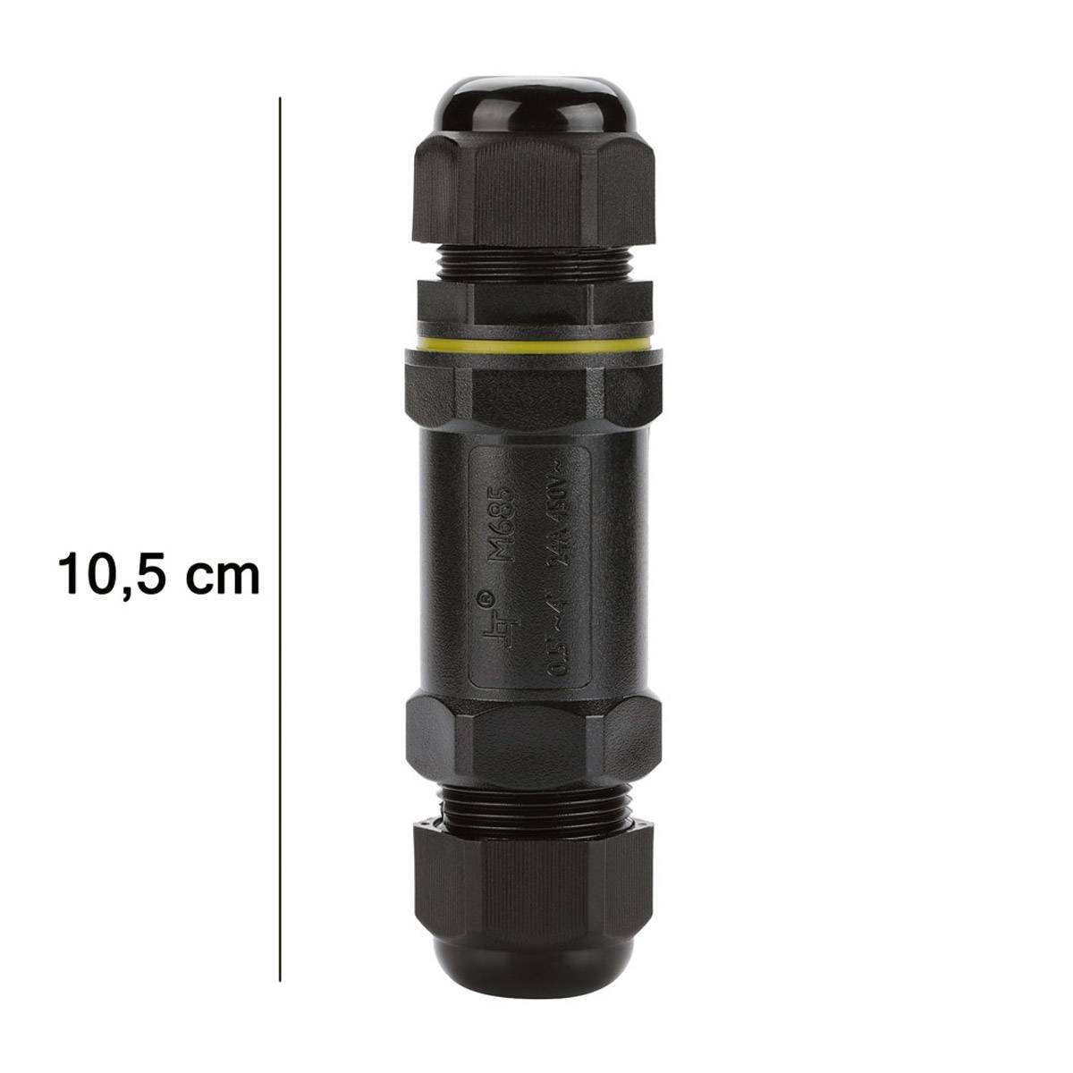 Kabelmuffe Abzweigdose Kabelverbinder Kabeldose Kabelbox IP68 Wasserdicht Indoor & Outdoor Erdkabel 5 Pin Schraubbar