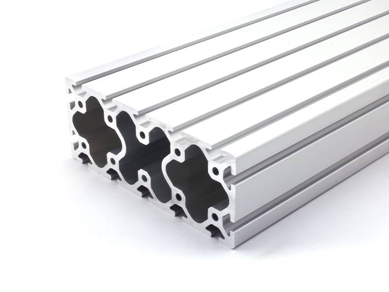 Aluminiumprofil 80x200S I-Typ Nut 8 (schwer), silber eloxiert. Aluminium Profil 80x200 Alu Profil 80 x 200 Montage- Systemprofil 470mm