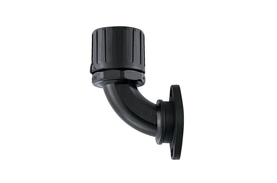 HellermannTyton Flansch-Kunststoffverschr. HG42-90FL-PA66-BK(2)