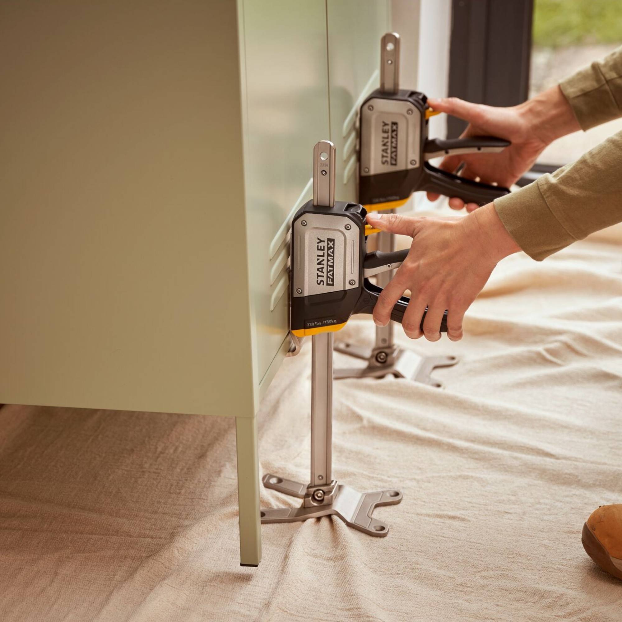 Stanley Fatmax FMHT83552-1 TradeLift Einhand Montagewerkzeug Set 6 Stück 150 kg Hubkraft