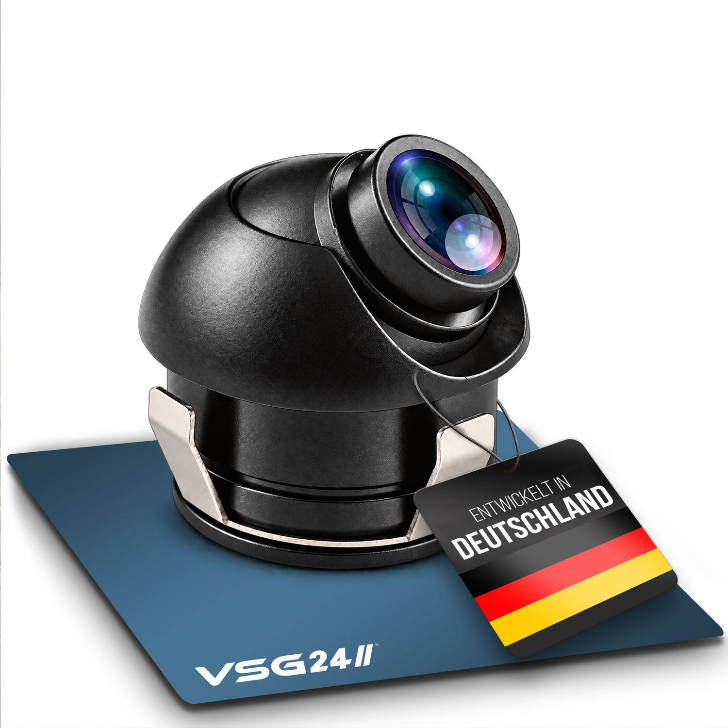VSG24 Rückfahrkamera PILOT HD | Mini-HD Kamera 18,5 cm im Ø für PKW und Anhänger IP68