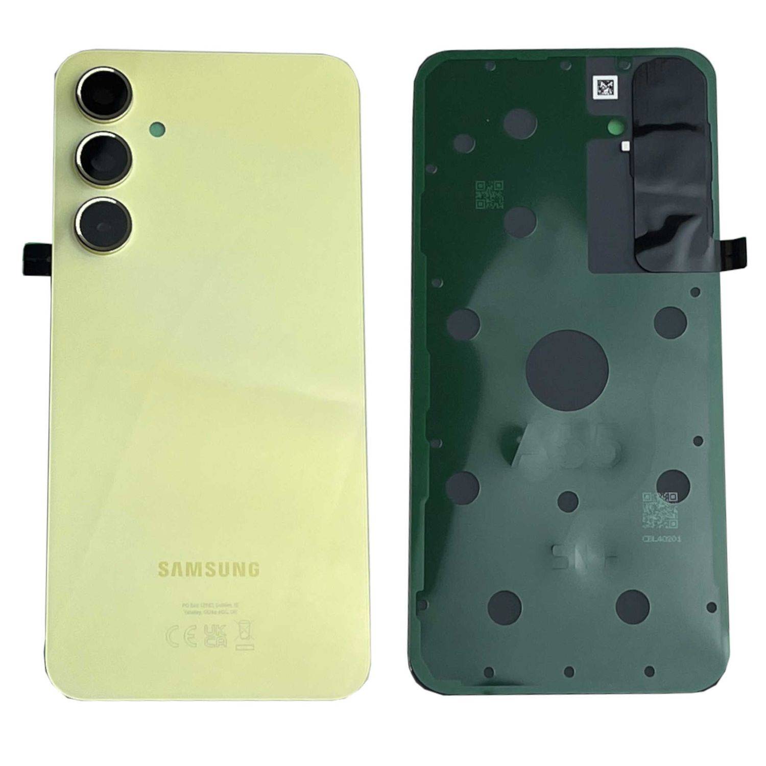 Akkudeckel Back Cover Akku Fach Deckel für Samsung Galaxy A55 5G GH82-34284D Awesome Lemon Ersatzteil