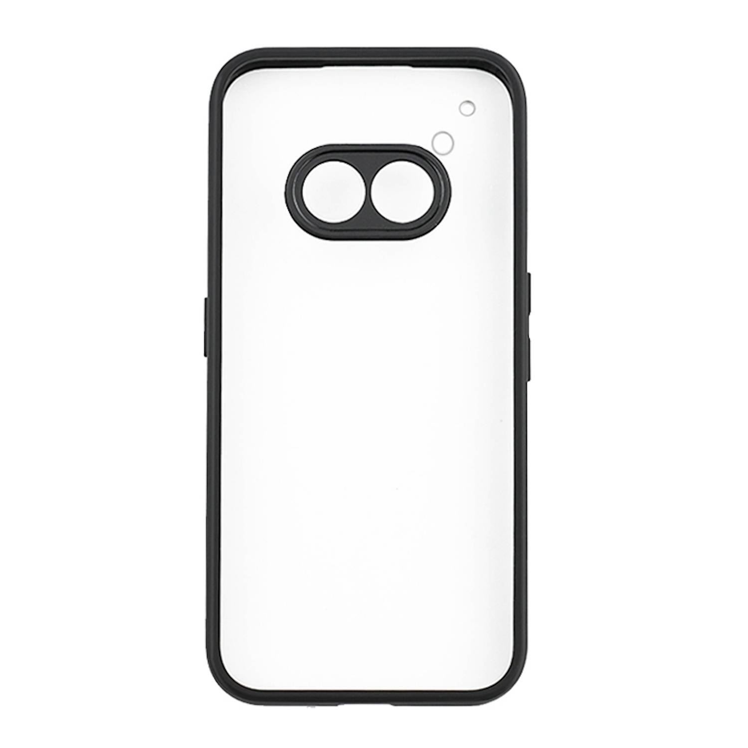 Für Nothing Phone 2a / Plus Frosted TPU + Transparent PC Hülle Schwarz