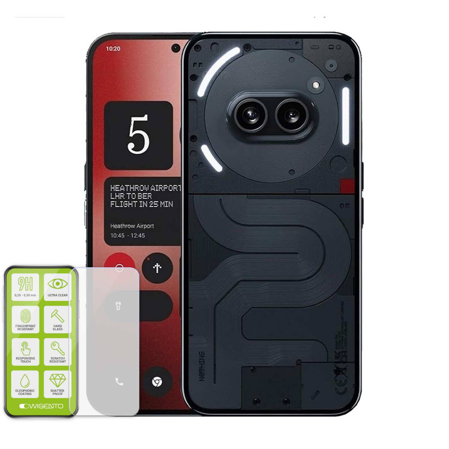 Für Nothing Phone 2a / Plus Schock TPU Silikon Hülle + H9 Hart Glas