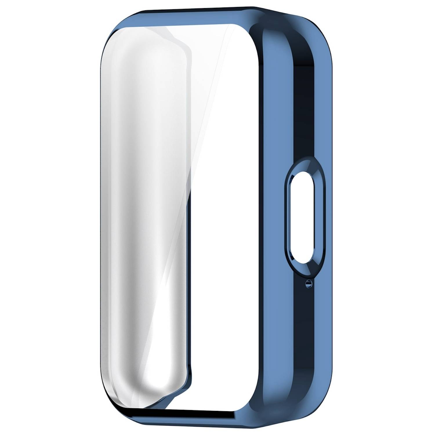 Für Samsung Galaxy Fit 3 Full Cover TPU Electroplated Watch Schutz Hülle Blau
