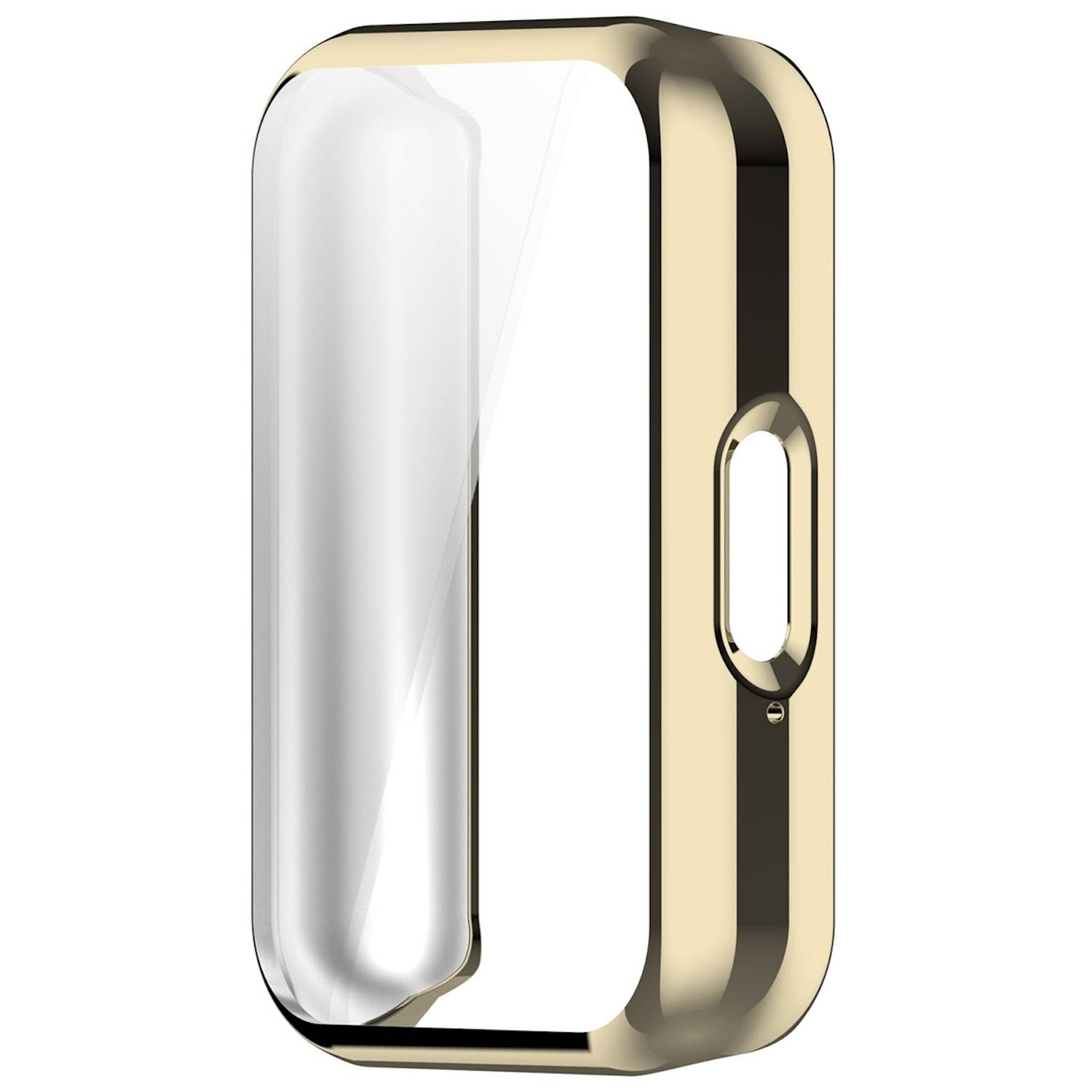 Für Samsung Galaxy Fit 3 Full Cover TPU Electroplated Watch Schutz Hülle Gold