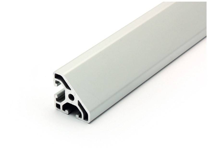 Aluminiumprofil 30x30L 45° Grad I-Typ Nut 6 (leicht), silber eloxiert. Aluminium Profil 30x30 Alu Profil 30 x 30 Montage- Systemprofil 1530mm