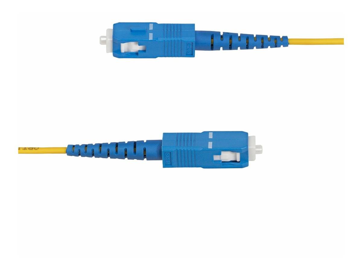 StarTech.com 2m (6.6ft) LC to SC (UPC) OS2 Single Mode Simplex Fiber Optic Cable, 9/125µm, Laser Optimized, 40G/100G, Be