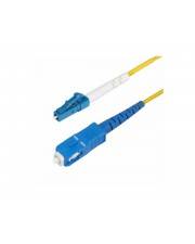 StarTech.com 3m 9.8ft LC to SC UPC OS2 Single Mode Simplex Fiber Optic Cable 9/125µm Laser Optimized 40G/100G Bend Insensitive Low Insertion Loss