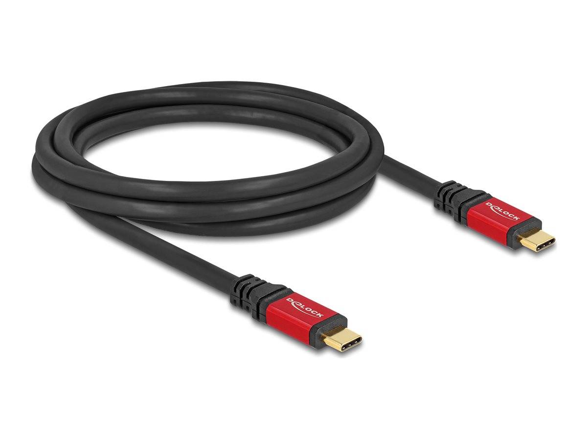DELOCK USB 2.0 Kabel USB Type-C Stecker zu Stecker PD 3.1