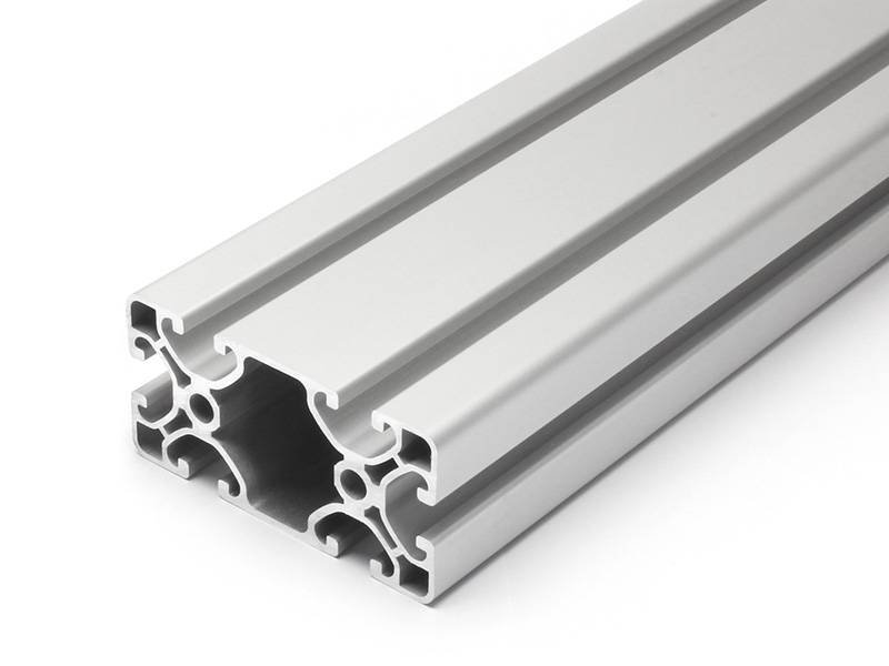 Aluminiumprofil 40x80E I-Typ Nut 8 (ultraleicht), silber eloxiert. Aluminium Profil 40x80 Alu Profil 40 x 80 Montage- Systemprofil 1950mm