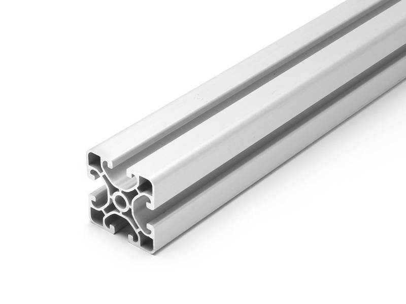 Aluminiumprofil 40x40E I-Typ Nut 8 (ultraleicht), silber eloxiert. Aluminium Profil 40x40 Alu Profil 40 x 40 Montage- Systemprofil 610mm
