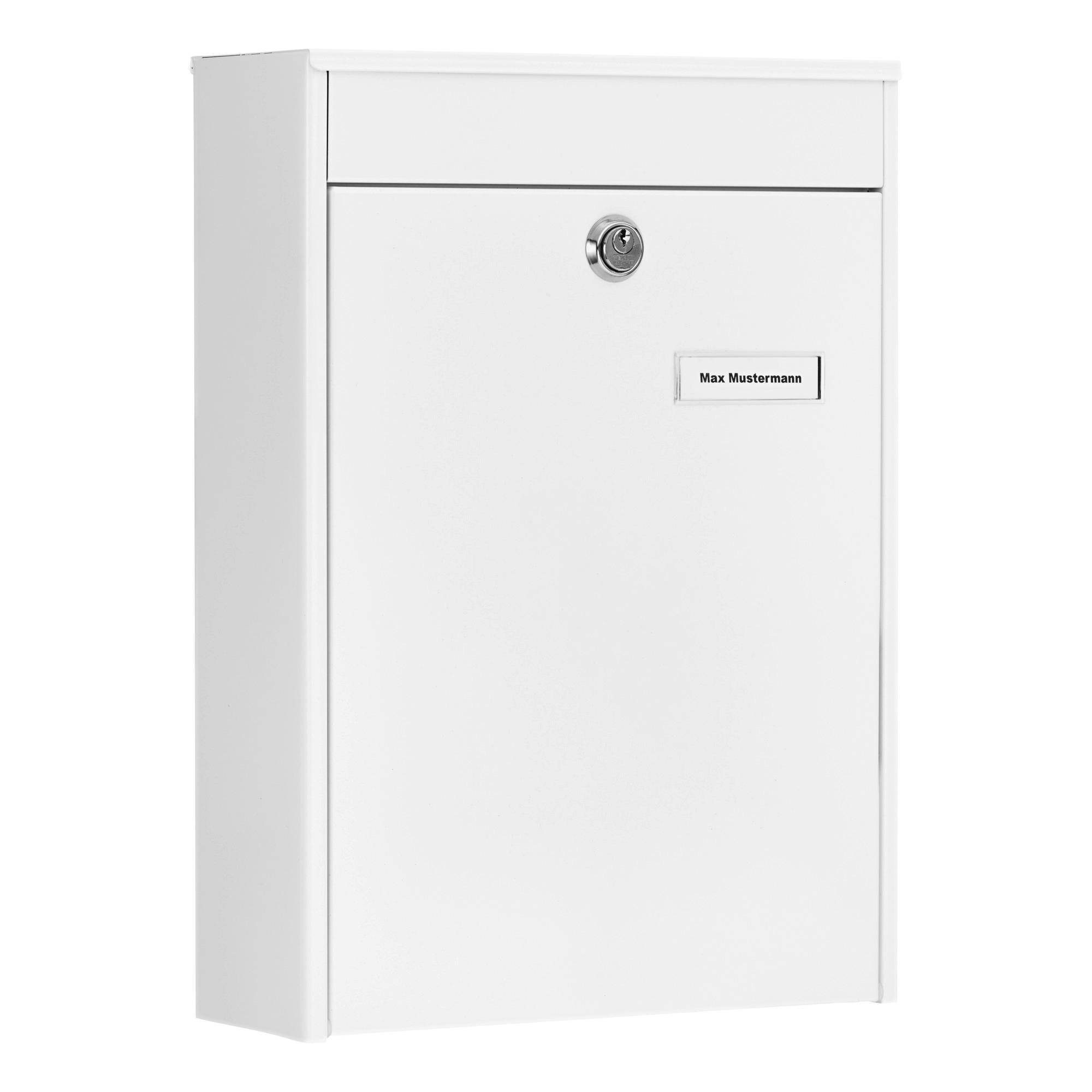 BURG WÄCHTER Briefkasten LEIPZIG 778 W Farbe weiß