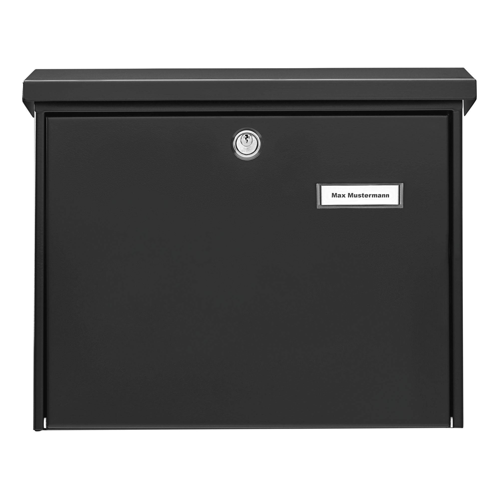 BURG WÄCHTER Briefkasten AMSTERDAM 867 S Farbe schwarz