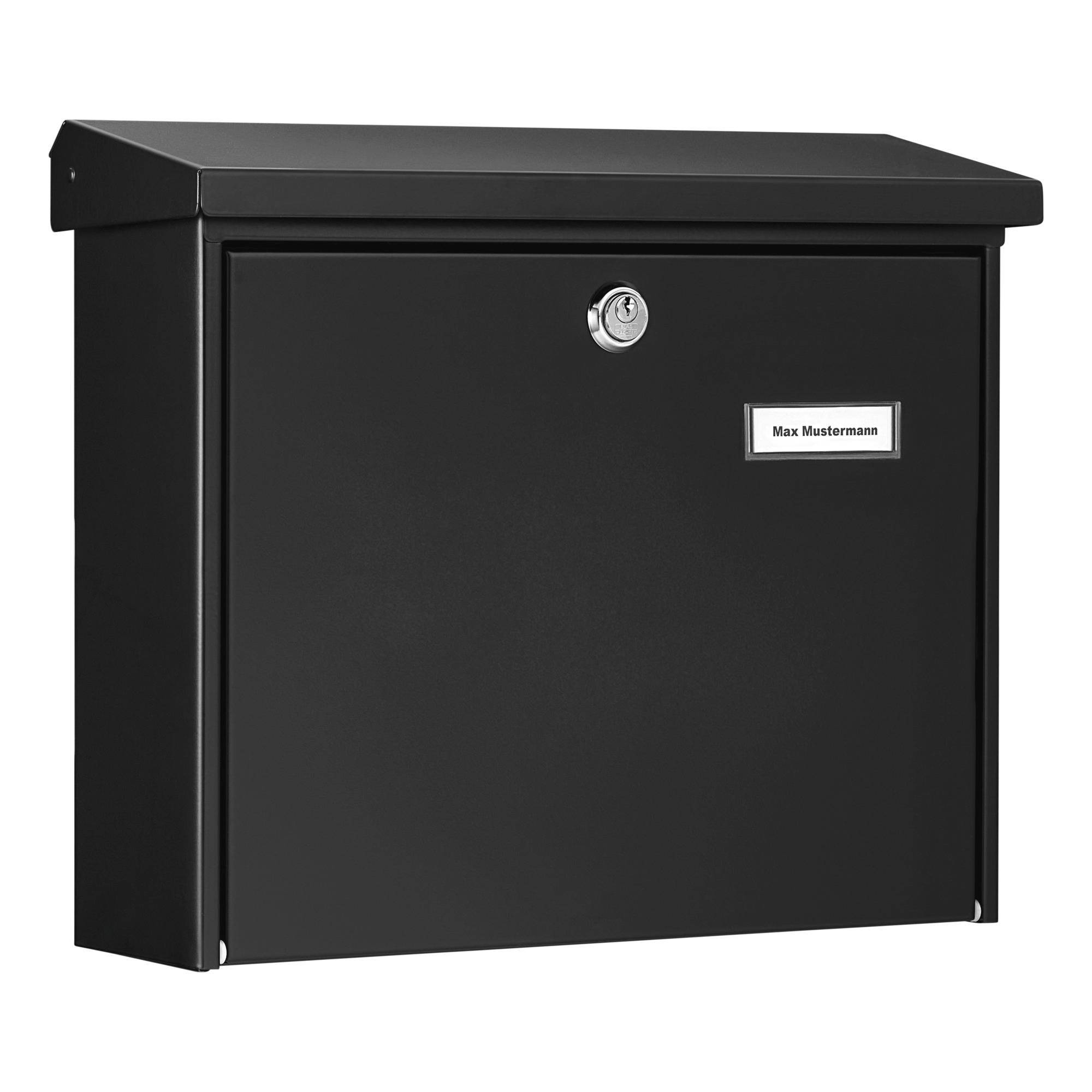 BURG WÄCHTER Briefkasten AMSTERDAM 867 S Farbe schwarz