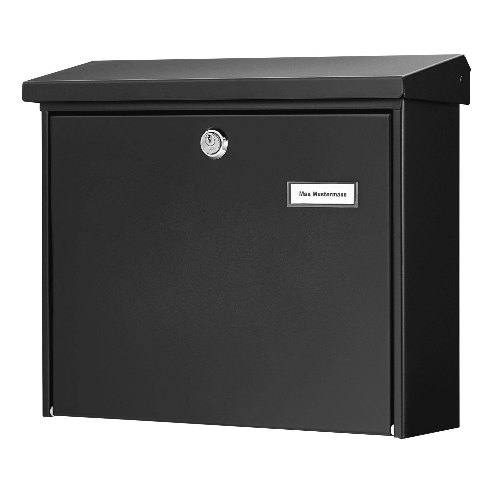 BURG WÄCHTER Briefkasten AMSTERDAM 867 S Farbe schwarz