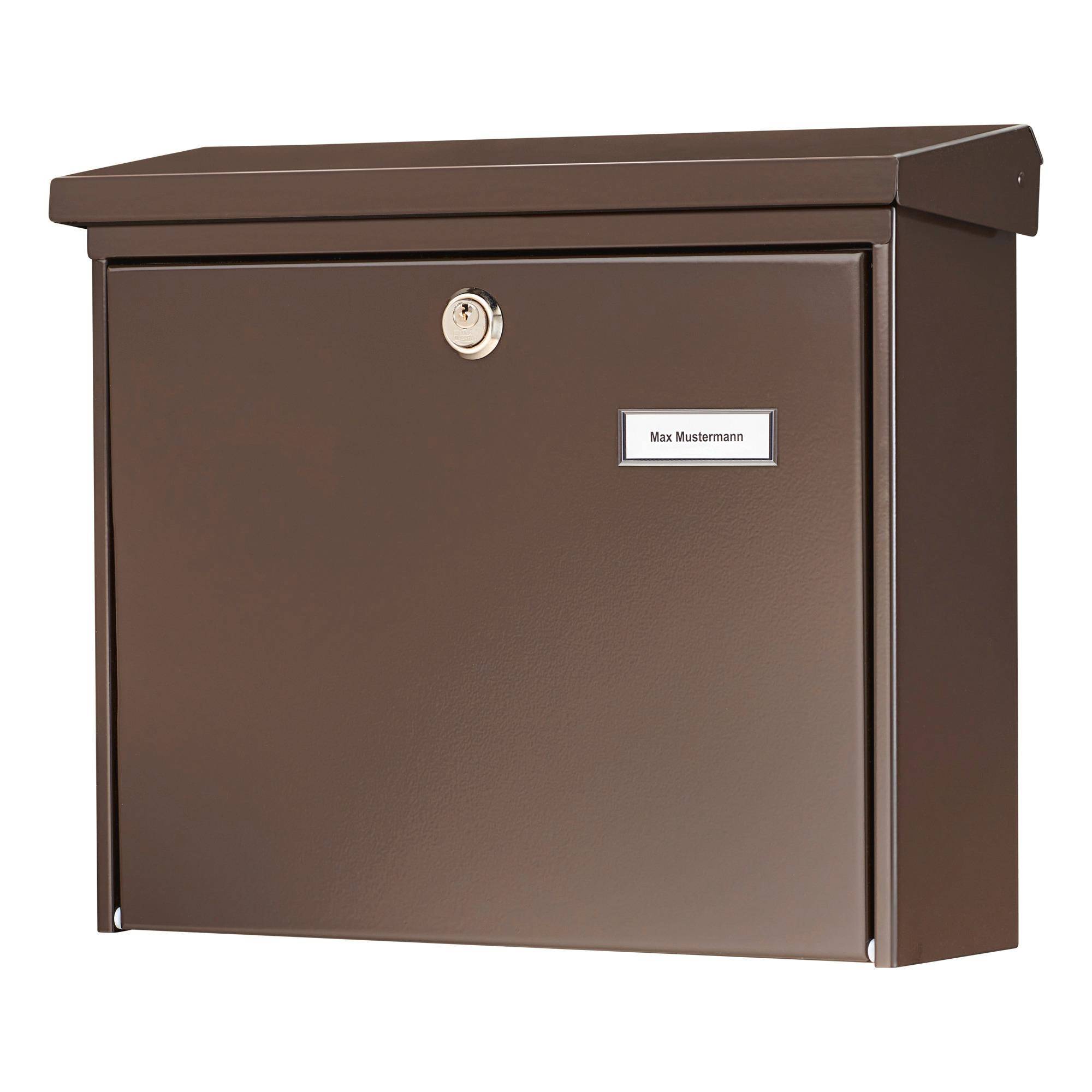 BURG WÄCHTER Briefkasten AMSTERDAM 867 BR Farbe braun