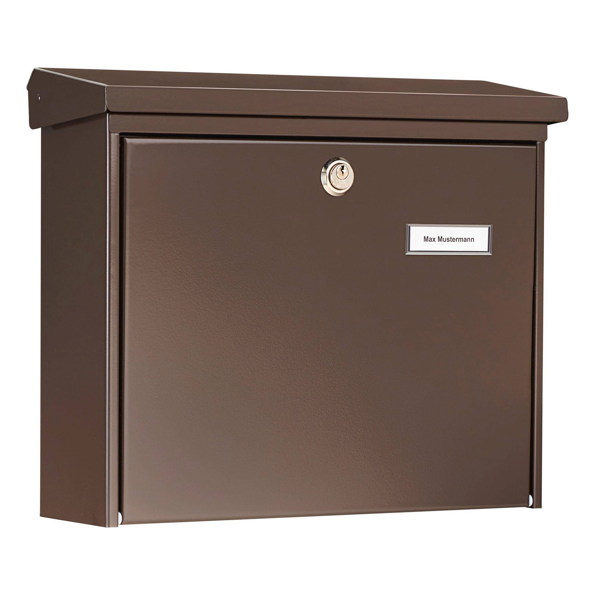 BURG WÄCHTER Briefkasten AMSTERDAM 867 BR Farbe braun