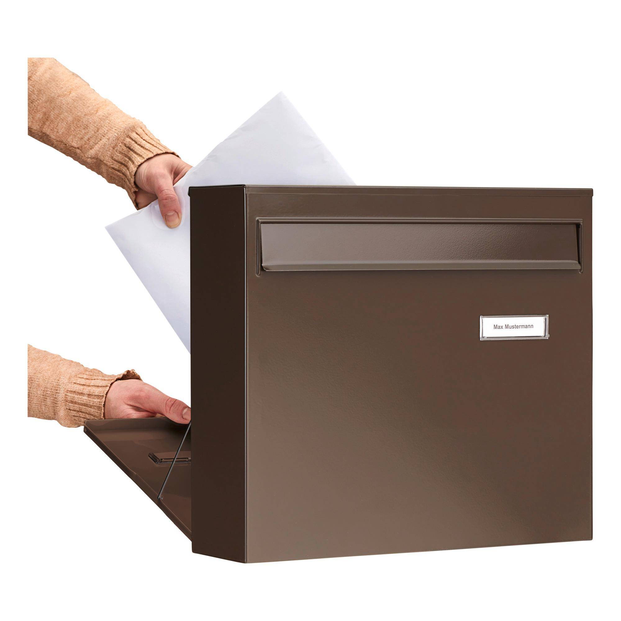 BURG WÄCHTER Briefkasten POTSDAM 878 BR Farbe braun