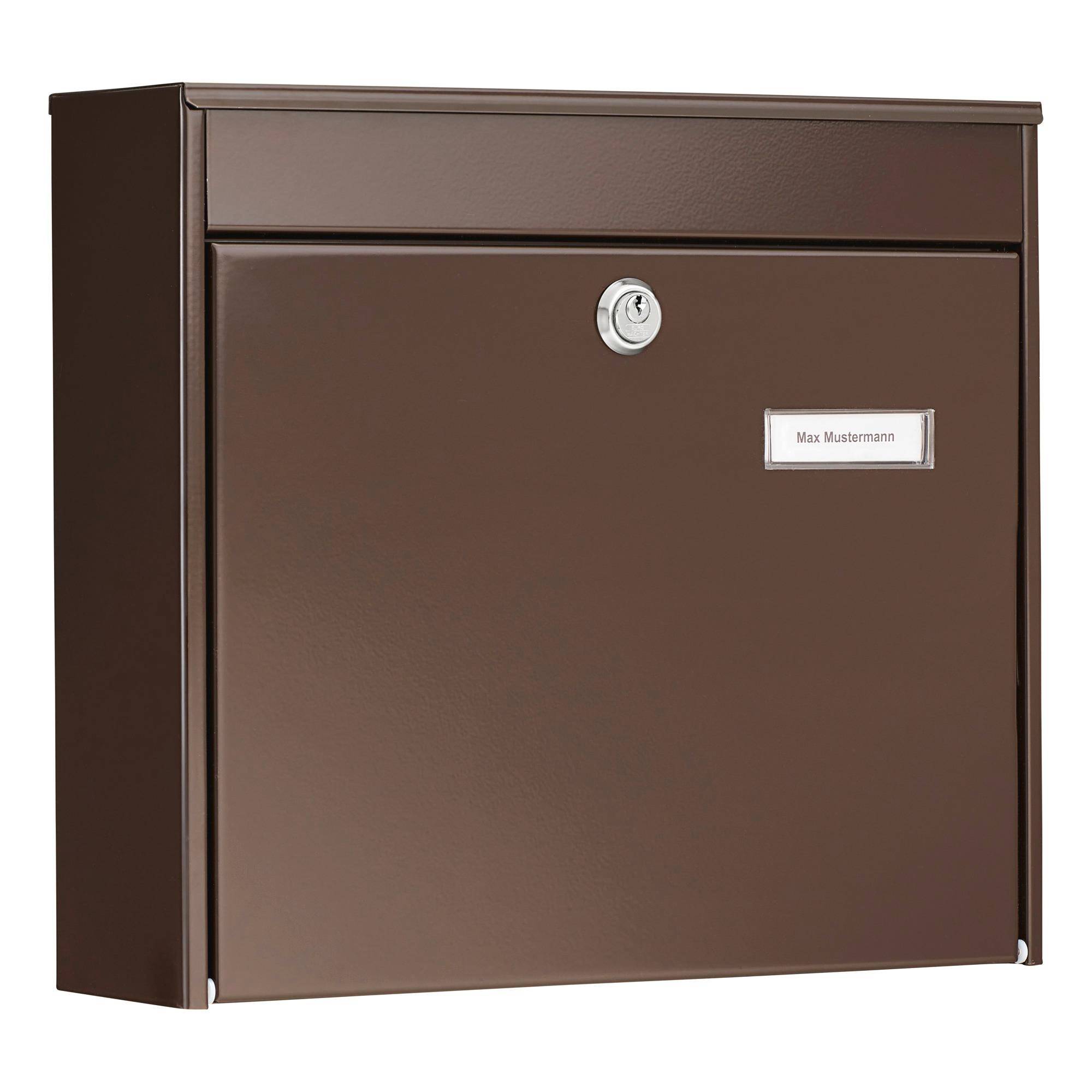 BURG WÄCHTER Briefkasten POTSDAM 878 BR Farbe braun