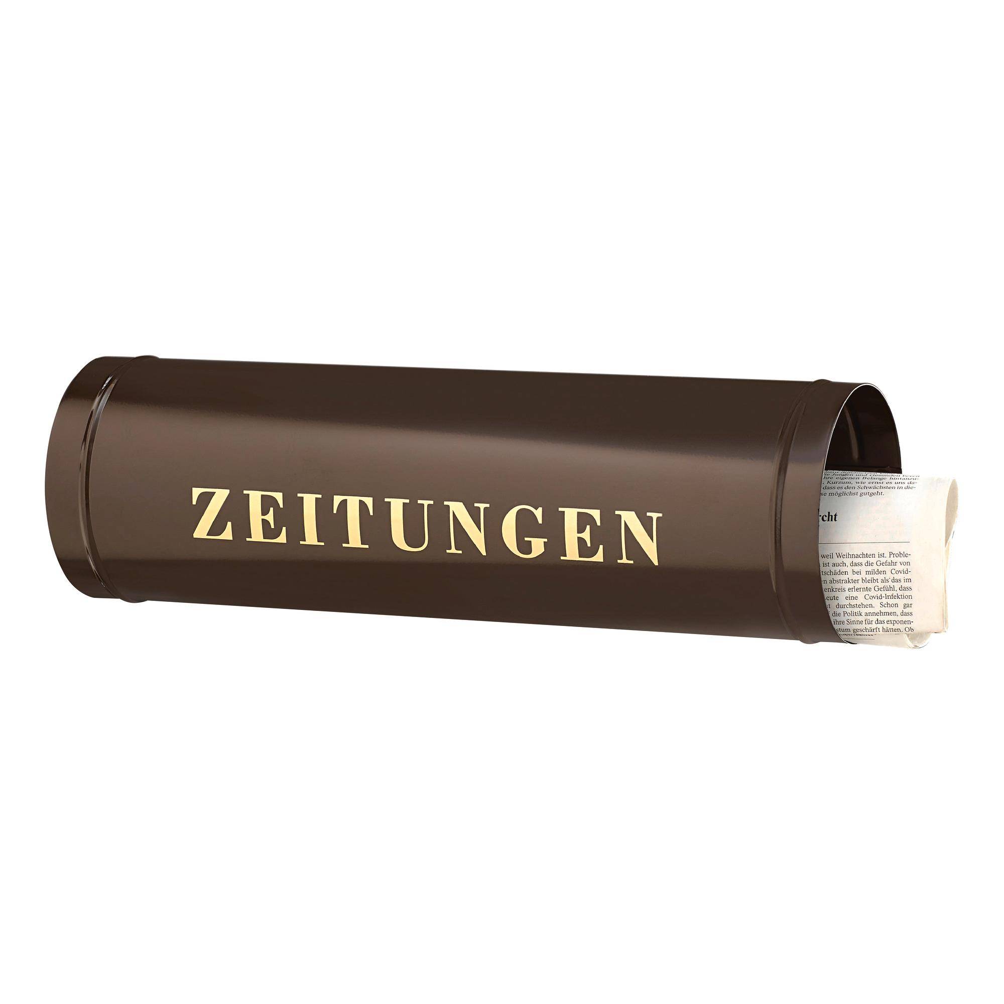 BURG WÄCHTER Zeitungsbox 800 BR Farbe braun