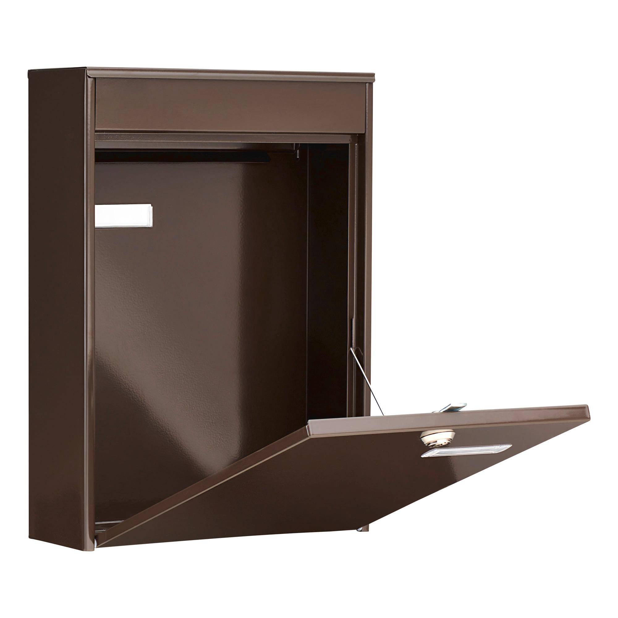 BURG WÄCHTER Briefkasten LEIPZIG 778 BR Farbe braun