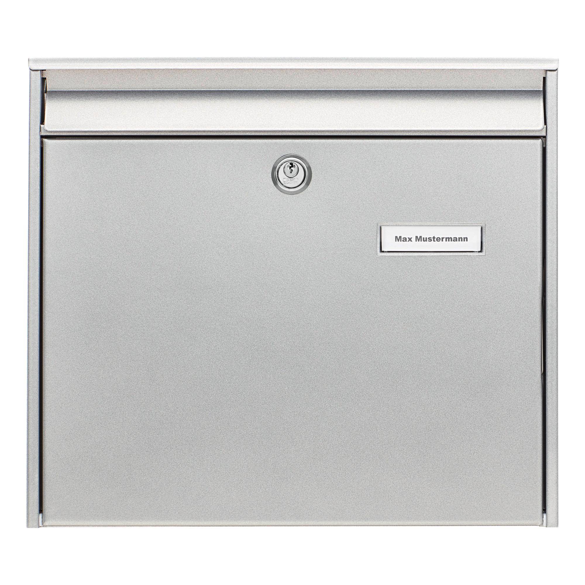 BURG WÄCHTER Briefkasten POTSDAM 877 SI Farbe silber