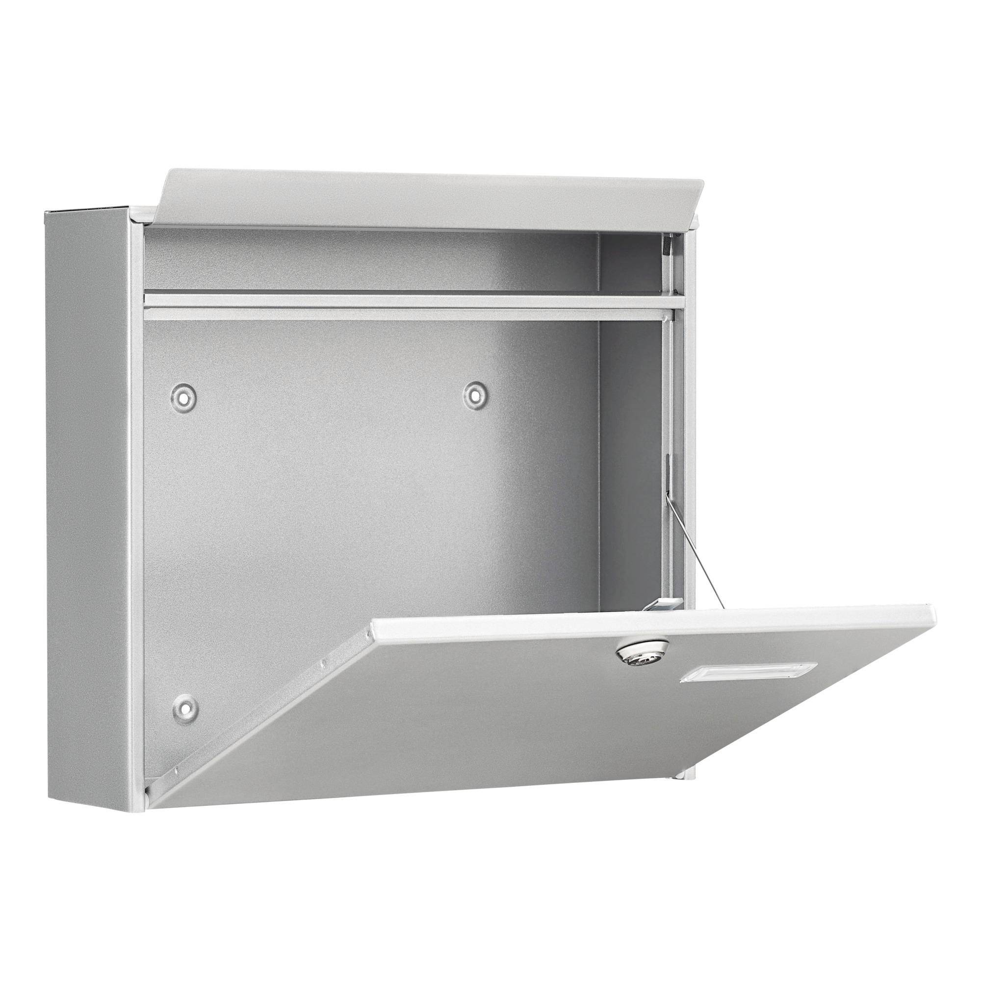 BURG WÄCHTER Briefkasten POTSDAM 877 SI Farbe silber