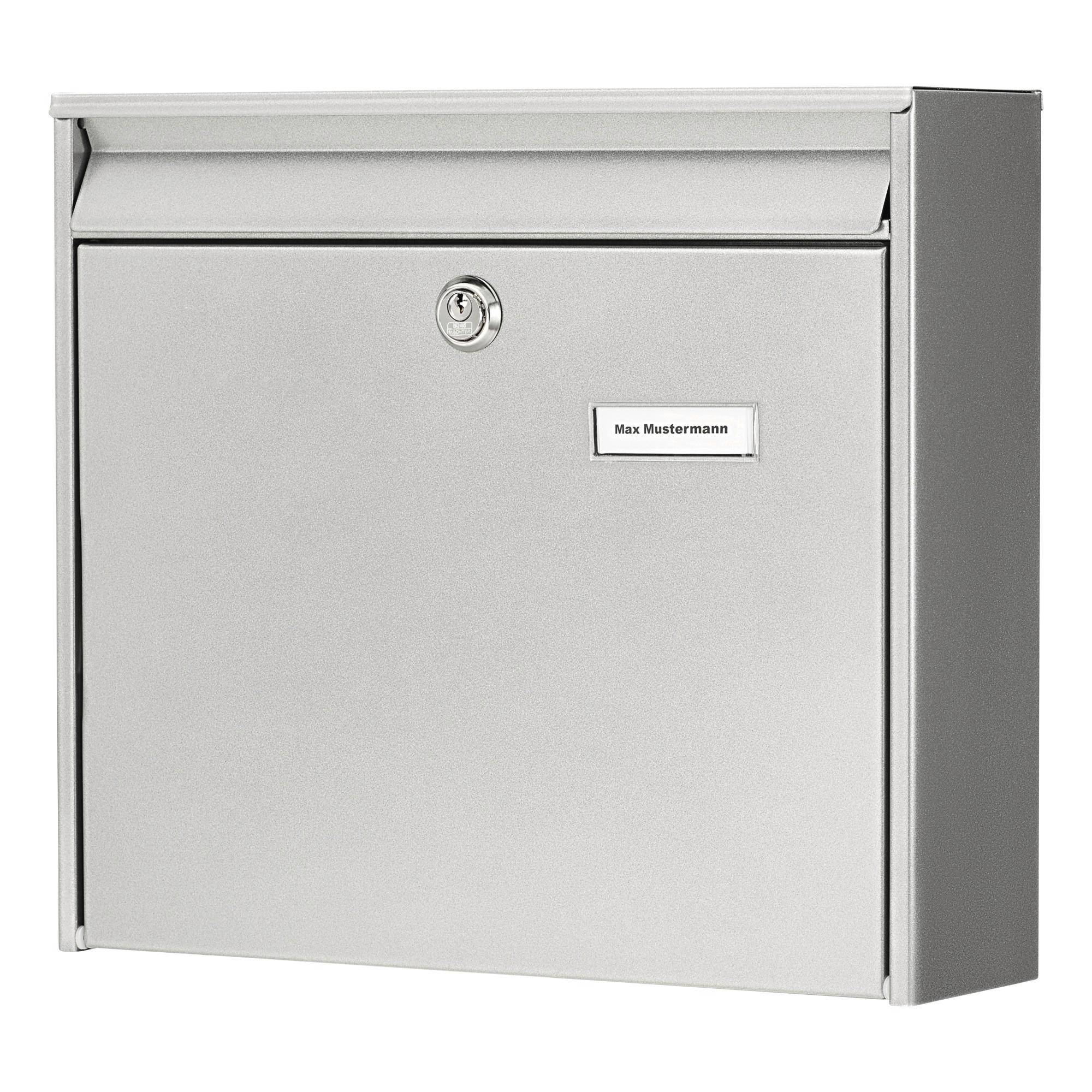BURG WÄCHTER Briefkasten POTSDAM 877 SI Farbe silber