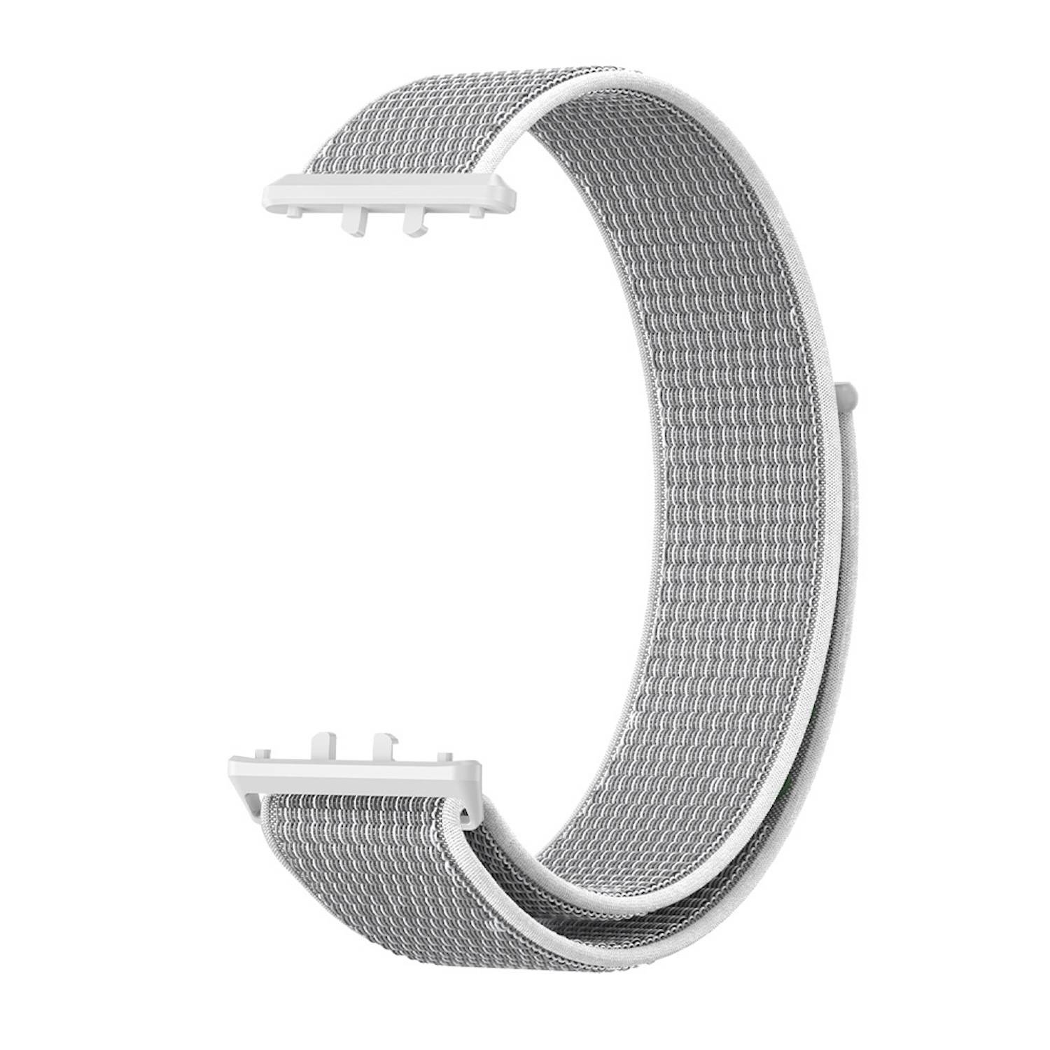 Für Samsung Galaxy Fit 3 Elastisches Design Sport gewebtes Nylon Ersatz Arm Band Grau