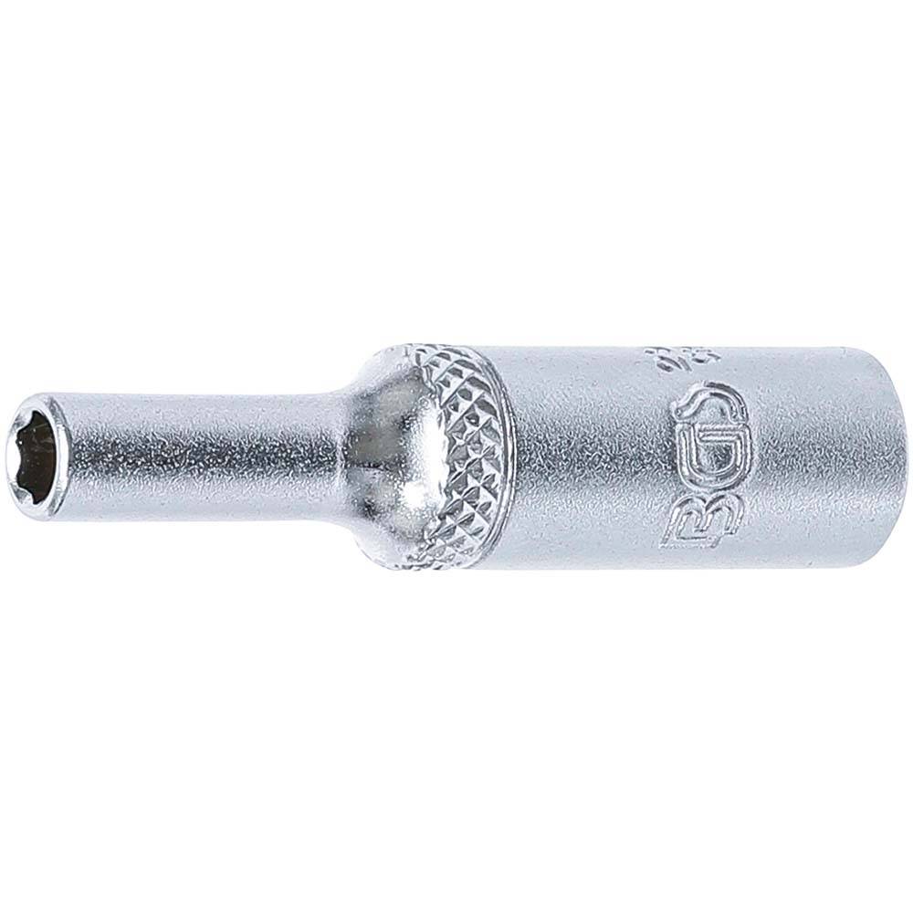 Steckschlüssel- Einsatz 1/4" - Super Lock - tief 4 mm