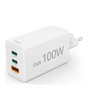 Hama Schnellladegeraet GaN 2x USB-C PD 1x USB-A QC Mini-Ladegeraet 100 W SchnellladegerÃ¤t Mini-LadegerÃ¤t W WS