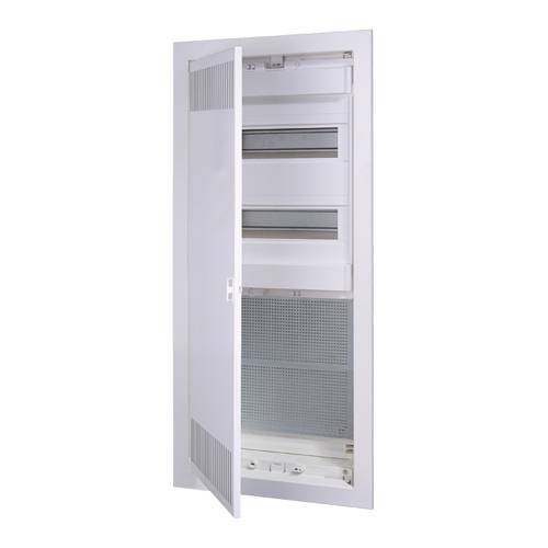 ETI 001100228 - Kunststoff-Verteilerkasten ECG56HCOMBO2/2-I mit Tür (4 Reihen | 400V | 63A | IP30) - in weiß