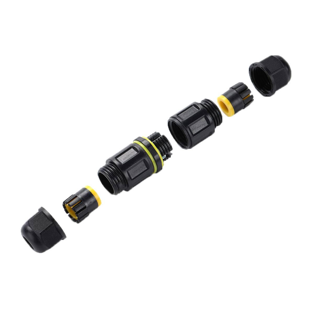 Kabelmuffe Abzweigdose Kabelverbinder IP68 Wasserdicht Erdkabel 3 Pin Leitung I-Form 2-Wege