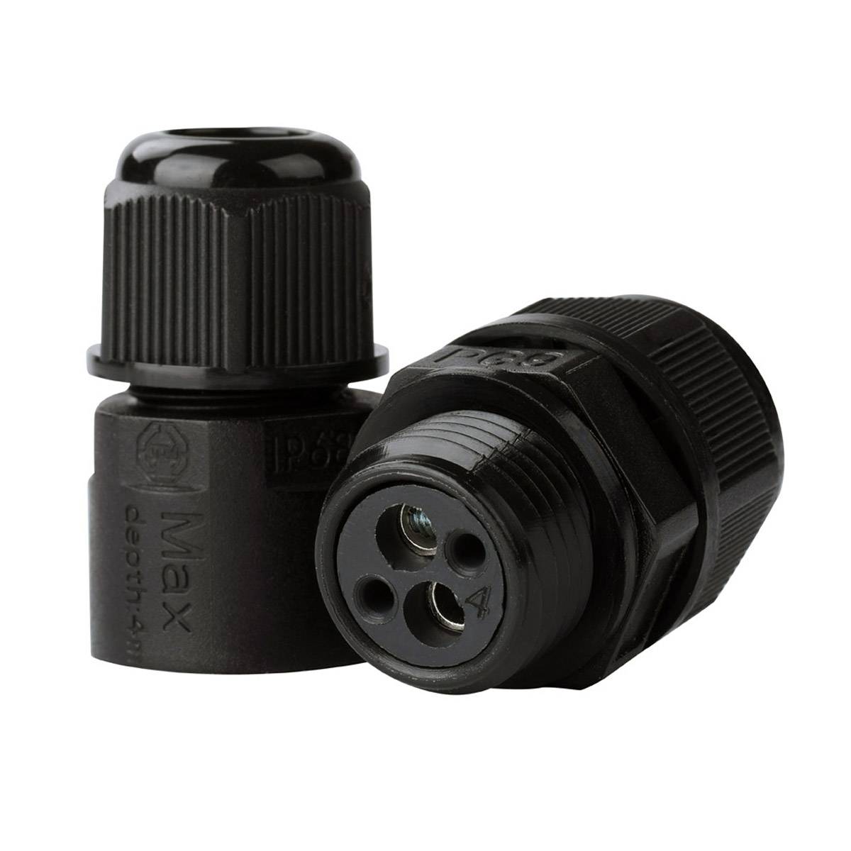 Kabelmuffe Abzweigdose Kabelverbinder IP68 Wasserdicht Erdkabel 2 Pin Leitung Schraubklemme I-Form Gerade 2-Wege