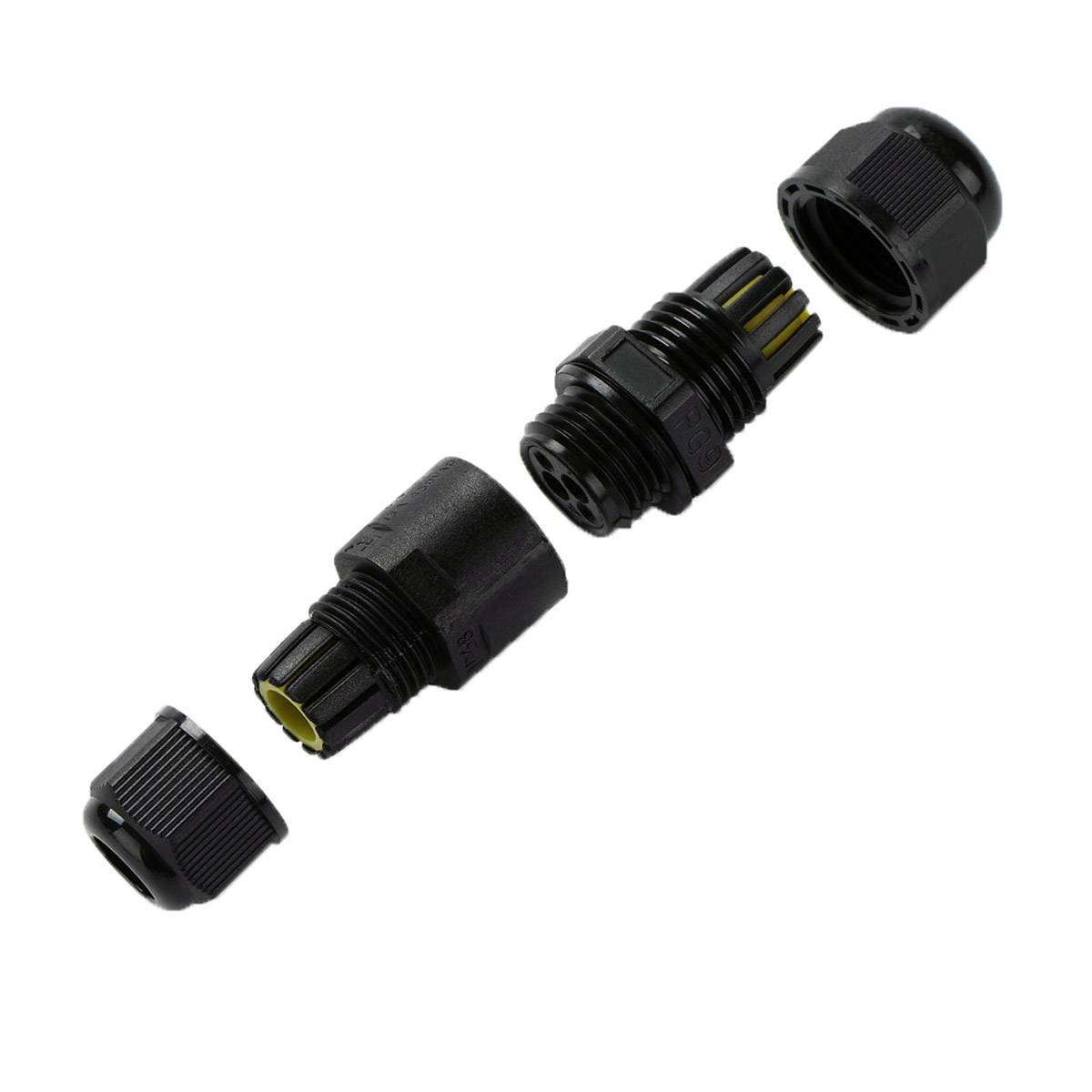 Kabelmuffe Abzweigdose Kabelverbinder IP68 Wasserdicht Erdkabel 2 Pin Leitung Schraubklemme I-Form Gerade 2-Wege