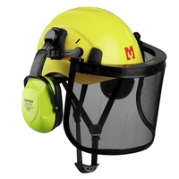 MUSTBAU Sicherheitshelm Schutzhelm Set - EN397 mit Ohrschützern und Netzvisier - Verstellbarer Kopfbügel von 53 bis 63 cm - Ideal für Forstwirtsch MUSTBAU Sicherheitshelm Schutzhelm Set - EN397 mit Ohrschützern und Netzvisier - Verstellbarer Kopfbügel von 53 bis 63 cm - Ideal für Forstwirtsch