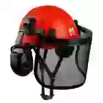 MUSTBAU Sicherheitshelm Schutzhelm Set - EN397 mit Ohrschützer und Netzvisier - Verstellbarer Kopfbügel von 53 bis 63 cm - Ideal für Forstwirtscha MUSTBAU Sicherheitshelm Schutzhelm Set - EN397 mit Ohrschützer und Netzvisier - Verstellbarer Kopfbügel von 53 bis 63 cm - Ideal für Forstwirtscha