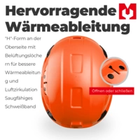 Mustbau Sicherheitshelm-Set - Schutzhelm mit Schutzbrille, Verstellbarer Kopfriemen von 53 bis 63 cm Mustbau Sicherheitshelm-Set - Schutzhelm mit Schutzbrille, Verstellbarer Kopfriemen von 53 bis 63 cm