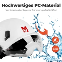 Mustbau Sicherheitshelm-Set, EN397 Schutzhelm mit Ohr- und Gesichtsschutz, verstellbares Kopfband von 53 bis 63 cm, strapazierfähiges ABS-Material Mustbau Sicherheitshelm-Set, EN397 Schutzhelm mit Ohr- und Gesichtsschutz, verstellbares Kopfband von 53 bis 63 cm, strapazierfähiges ABS-Material