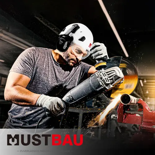 Mustbau Sicherheitshelm-Set, EN397 Schutzhelm mit Ohr- und Gesichtsschutz, verstellbares Kopfband von 53 bis 63 cm, strapazierfähiges ABS-Material Mustbau Sicherheitshelm-Set, EN397 Schutzhelm mit Ohr- und Gesichtsschutz, verstellbares Kopfband von 53 bis 63 cm, strapazierfähiges ABS-Material