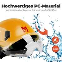 Mustbau Sicherheitshelm-Set, EN397 Schutzhelm mit Ohr- und Gesichtsschutz, verstellbares Kopfband von 53 bis 63 cm, strapazierfähiges ABS-Material Mustbau Sicherheitshelm-Set, EN397 Schutzhelm mit Ohr- und Gesichtsschutz, verstellbares Kopfband von 53 bis 63 cm, strapazierfähiges ABS-Material