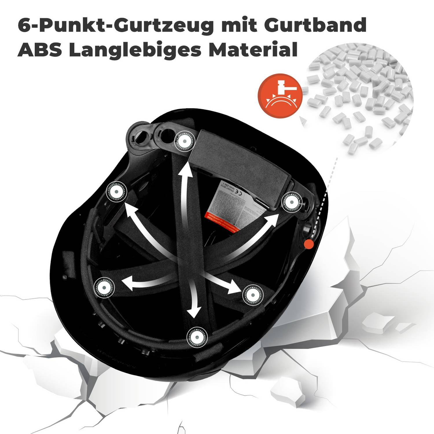 Mustbau Bauhelm,Schutzhelm,Arbeitshelm,Bauarbeiterhelm