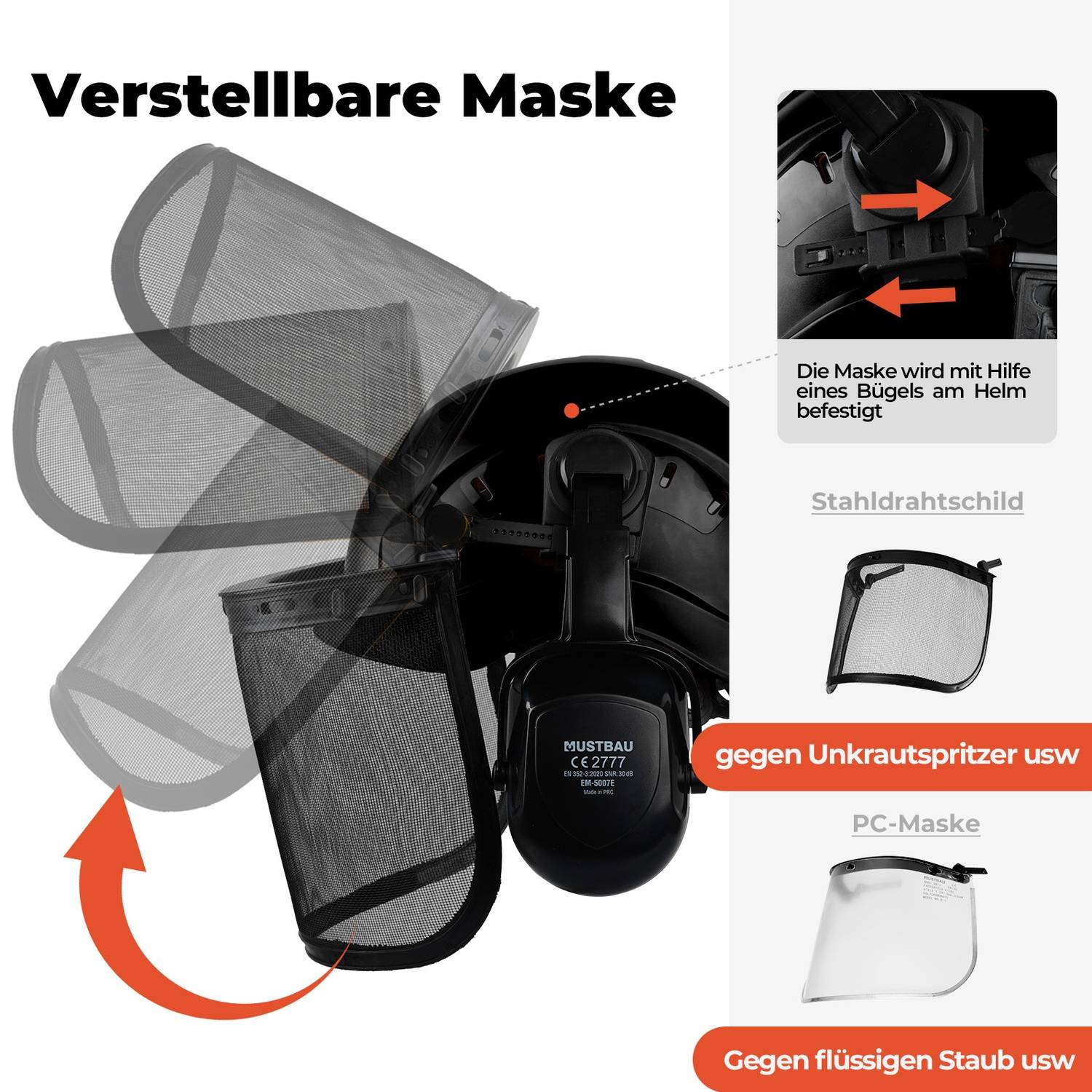 Mustbau Bauhelm,Schutzhelm,Arbeitshelm,Bauarbeiterhelm