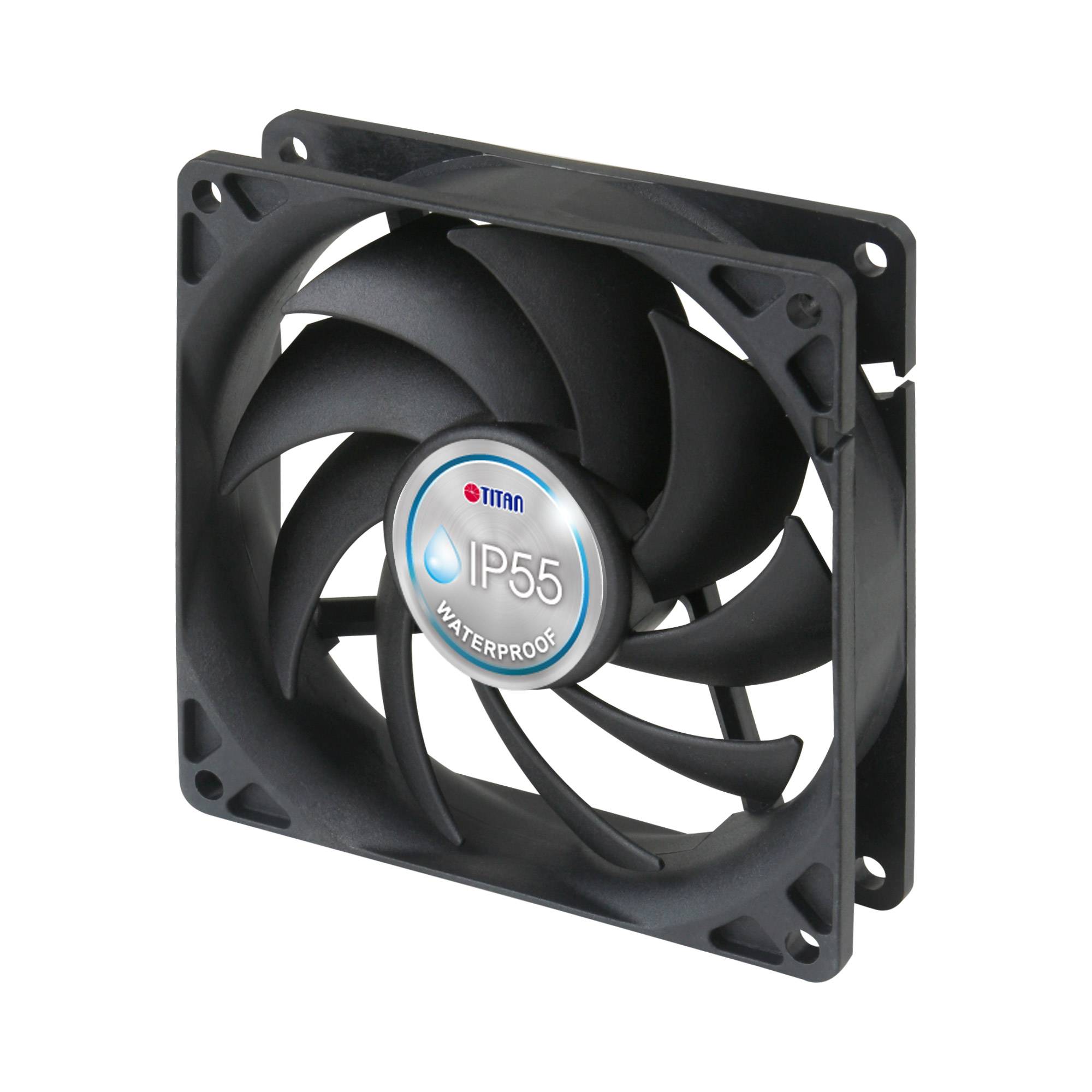 TITAN - TFD-9225HH12B/KW BX Lüfter 92x92x25mm IP55 wasser- und staubgeschützt - Gehäuse-Lüfter - 34 dB