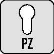 Langschildgarnitur Birm.1117/202SP Alu.F2 PZ 72mm DIN L/R HOPPE