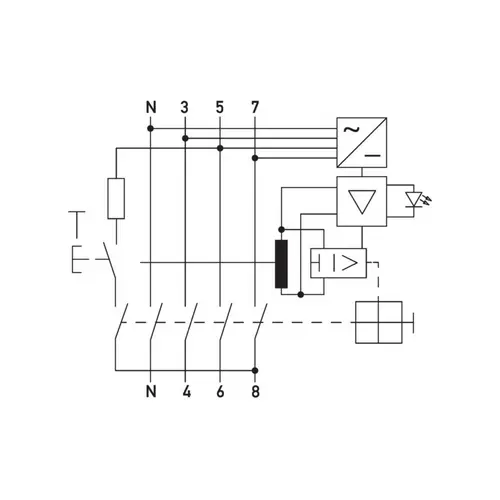 Doepke FI-Schutzschalter DFS4 040-4/0,03-HP Doepke FI-Schutzschalter DFS4 040-4/0,03-HP