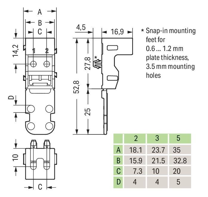 WAGO GmbH & Co. KG Befestigungsadapter 221-512