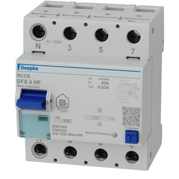 Doepke FI-Schutzschalter DFS4 040-4/0,03-HP